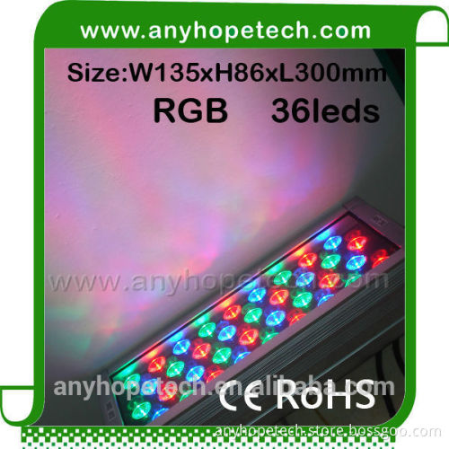 2 years warranty best price colorful 24v 36w led wall washer